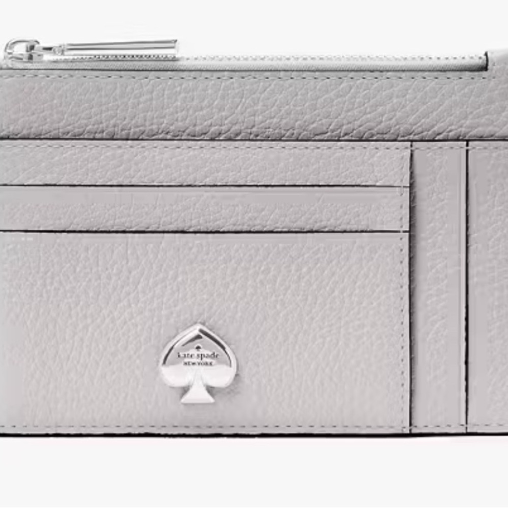 Kate Spade Pebbled Leather Wallet with Argento Hardware